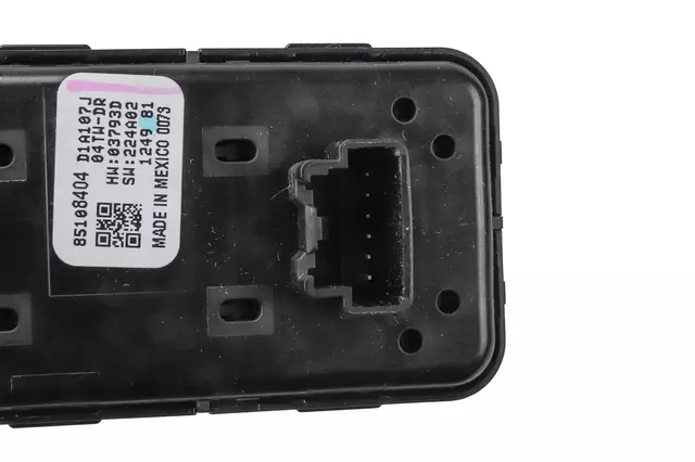 Black Front Passenger Side Door Window Control Switch - GM (85108404)
