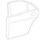 2237300300 - : Rear Door for Mercedes-Benz Image