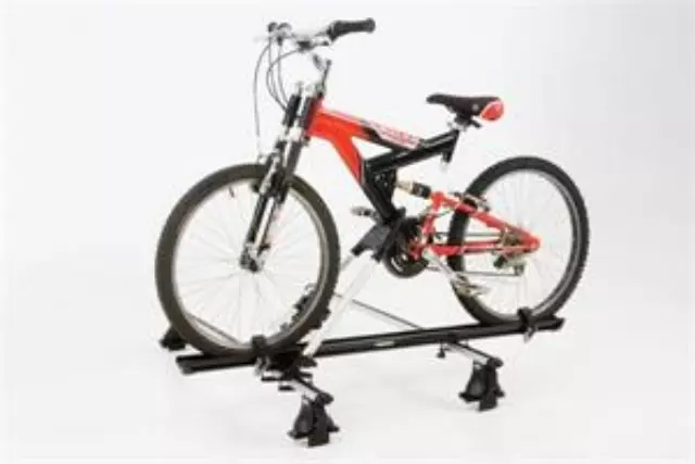 28503009 - Hauling: Bike Carrier - Roof-Mount - Upright for Hyundai: Entourage, Santa Fe, Sonata, Tucson, Veracruz Image
