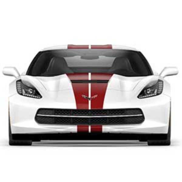 23172538 - Accessories: Dual Racing Stripe Package in Crystal Red for ACDelco Image