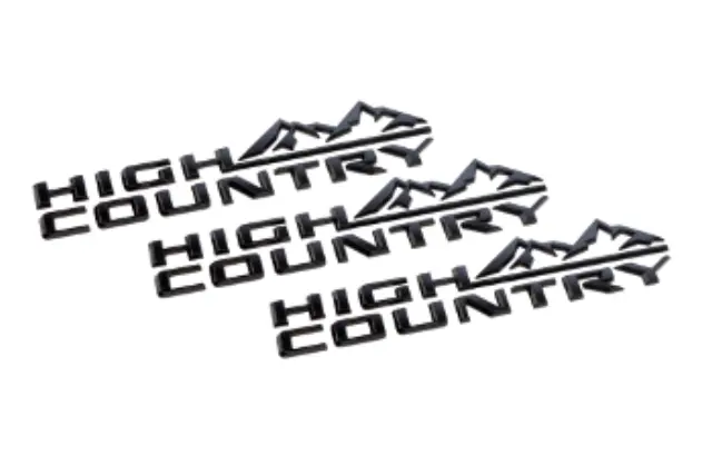 86539808 - Exterior: Silverado High Country Emblems - Black for GM Image