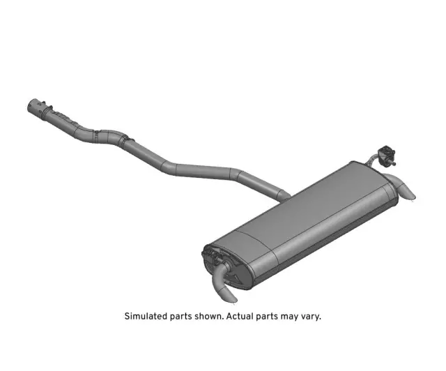 60009800 - Exhaust: Muffler &amp; Pipe for Buick: Encore GX | Chevrolet: Trailblazer Image