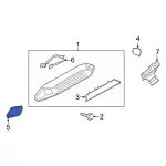 KK3Z13A613L - Electrical: Lens for Ford: E-Transit, Transit-150, Transit-250, Transit-350, Transit-350 HD Image