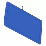 M2DZ9829711B - : Quarter Glass for Ford: Bronco Image