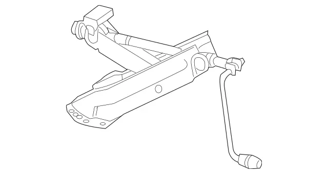 2125800218 - Body: Jack for Mercedes-Benz Image