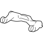 4L3Z19B680AA - Body: Duct for Ford: F-150 | Lincoln: Mark LT Image