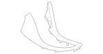 21968003367G44 - : Upper Trim for Mercedes-Benz Image