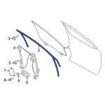 FT4Z5821597H - Body: Run Channel for Ford: Edge Image