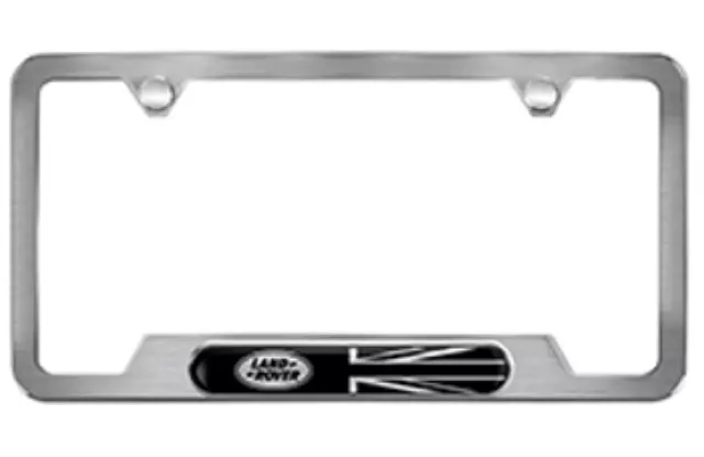 VPLFY0066 - Exterior: License Plate Frame for Land Rover: Defender 110, Defender 90, Discovery, Discovery Sport, LR2, LR4, Range Rover, Range Rover Evoque, Range Rover Sport, Range Rover Velar Image
