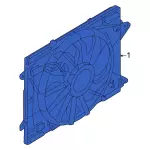 LX6Z8C607D - : Fan Assembly for Ford Image