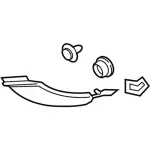 FA1Z5831011BN - : Rear Pillar Trim for Lincoln: MKX, Nautilus Image