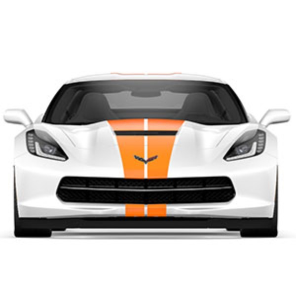 23172537 - Accessories: Dual Racing Stripe Package in Inferno Orange for Convertible Models for ACDelco Image