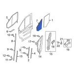 BK3Z6121412C - Body: Fixed Glass for Ford: E-Transit, Transit-150, Transit-250, Transit-350, Transit-350 HD Image