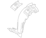 1668802705 - Detachable Parts: Wheel Arch Cover for Mercedes-Benz: GL350, GL450, GL550, GL63 AMG, GLS350d, GLS450, GLS550, GLS63 AMG Image