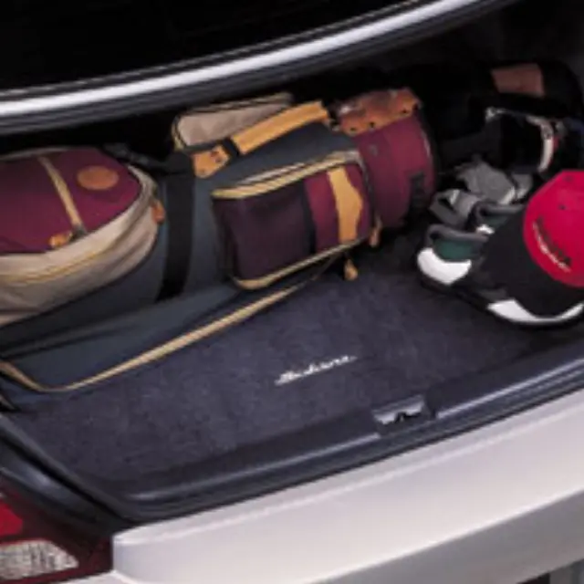 PT2080604302 - Cargo Management: 2005-2008 Toyota Rear Carpet Cargo Area Mat Solara Logo Black Solara for Toyota: Solara Image