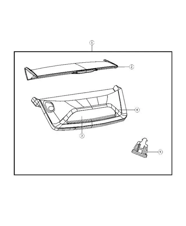 68002918AA - Mopar Accessories - Component Parts: Bezel for Dodge: Caliber Image