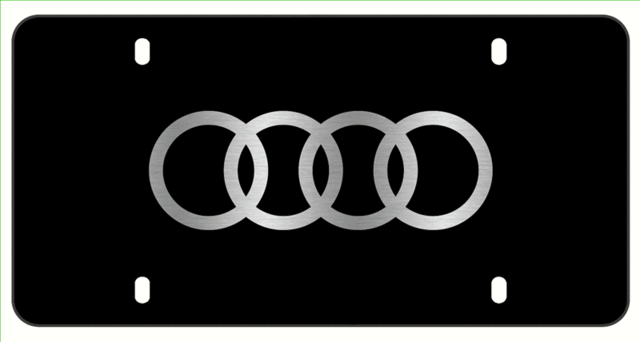 ZAW072850DX9 - Exterior: 2016-2025 Audi - Laser-Etched Audi Rings Vanity Plate for Audi: A3, A3 Quattro, A3 Sportback e-tron, A4 allroad, A4 Quattro, A5 Quattro, A5 Sportback, A6 allroad, A6 Quattro, A7 Quattro, A7 Sportback, A8 Quattro, allroad, e-tron GT, e-tron Sportback, Q3, Q4 e-tron, Q5, Q5 Sportback, Q7, Q8, Q8 e-tron, R8, RS e-tron GT, RS3, RS5, RS5 Sportback, RS7, S3, S4, S5, S5 Sportback, S6, S7, S8, SQ5, SQ5 Sportback, SQ7, SQ8, SQ8 e-tron, TT Quattro, TT RS Quattro, TTS Quattro Image