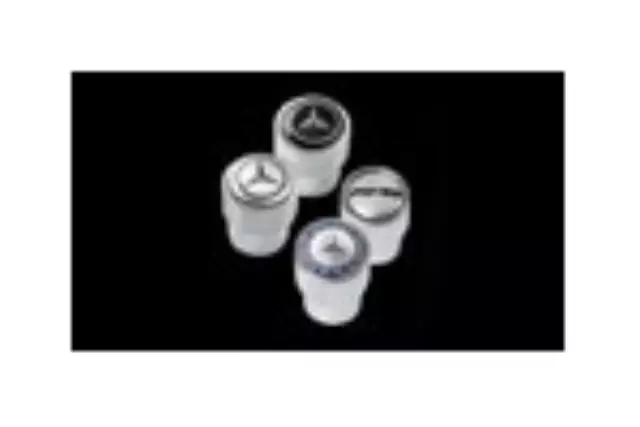 Q6408131 - Wheels: Valve Stem Caps - Blue Laurel Wreath for Mercedes-Benz Image