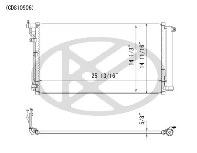 CD810906 - : Koyorad A/C Condenser for Koyo Image