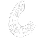 2054210320 - Brake System: Brake Cover Plate for Mercedes-Benz Image