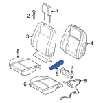 LK4Z99644A23CA - Body: Armrest for Ford Image