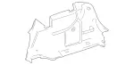 20469034009F08 - Body: Quarter Trim Panel for Mercedes-Benz Image