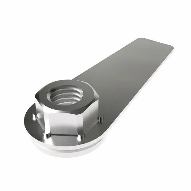 6502817 - Frames and Bumpers: Hex Flange Lock Nut &amp; Retainer for Mopar Image