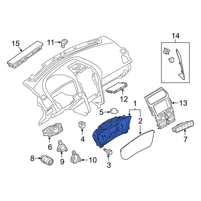 GB5Z10849EH - : Instrument Cluster for Ford Image