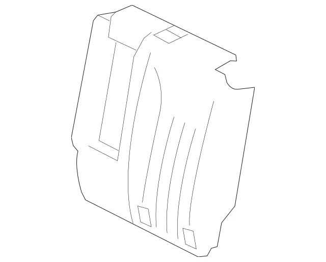 16492065477E79 - Body: Seat Back Cover for Mercedes-Benz Image