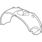 8C3Z16055D - Body: Fender Liner for Ford: F-250 Super Duty, F-350 Super Duty, F-450 Super Duty Image