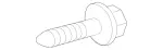 19840529 - Electrical System: Pan Head Screw W Collar for Mercedes-Benz Image