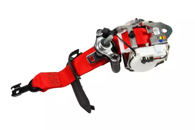 19352954 - : Torch Red Passenger Seat Belt with Retractor and Pre-Tensioner for GM Image