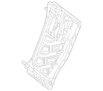 2139200332 - Rear Seat Bench: Backrest Frame for Mercedes-Benz Image