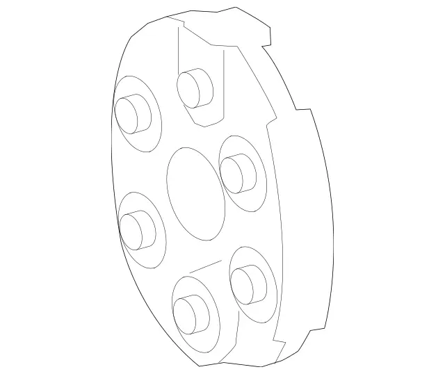 2054110200 - Propeller Shaft: Flex Disk for Mercedes-Benz: 300C, AMG GT 43, C300, C63 AMG, C63 AMG S, CLS400, CLS53 AMG, CLS550, E250, E400, E450, E53 AMG, E63 AMG S, GLC63 AMG, GLC63 AMG S, GLE350, GLE53 AMG, GLE580, GLS580, Maybach S680, S500, S550, S560, S63 AMG, SL43 AMG, SL550 Image image