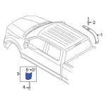 ML3Z1629077AAPTM - Body: Lower Molding for Ford Image