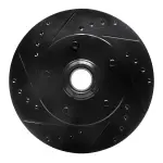 63347004L - : DFC Brake Rotor - Drilled and Slotted - Black for DYNAMIC FRICTION Image