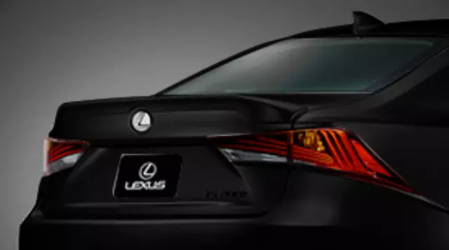 PT9385319002 - Exterior: Rear Spoiler Kit - Low Profile - Obsidian for Lexus: IS200t, IS250, IS300, IS350 Image