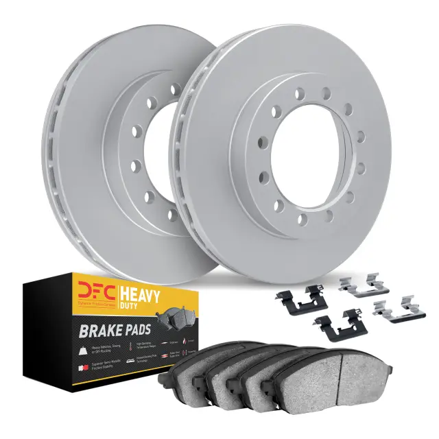421248151 - : DFC GEOSPEC Coated Rotor- HD Brake Pad - Hardware for DYNAMIC FRICTION Image