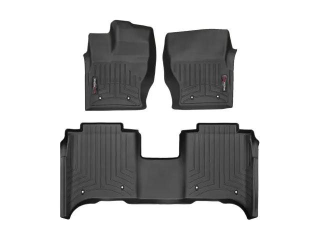 4448018 - : Black FloorLiner™ DigitalFit®, Front &amp; 2nd Row for WeatherTech Image