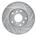 63180016R - : DFC Brake Rotor - Drilled and Slotted - Silver for DYNAMIC FRICTION Image