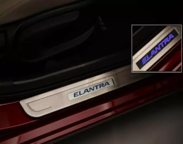 F3045ADU01 - Interior: Illuminated Door Scuff Plates for Hyundai Image