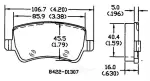 13057198 - Brake: Disc Brake Pad Set for OmniParts Image