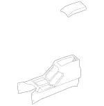 46368082919E43 - Body: Console for Mercedes-Benz Image