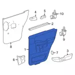 1L2Z7823943CAA - Body: Door Trim Panel for Ford: Explorer | Mercury: Mountaineer Image