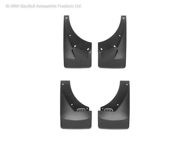 110008120015 - Accessories: Black MudFlap No-Drill DigitalFit® MudFlap Kit for WeatherTech Image