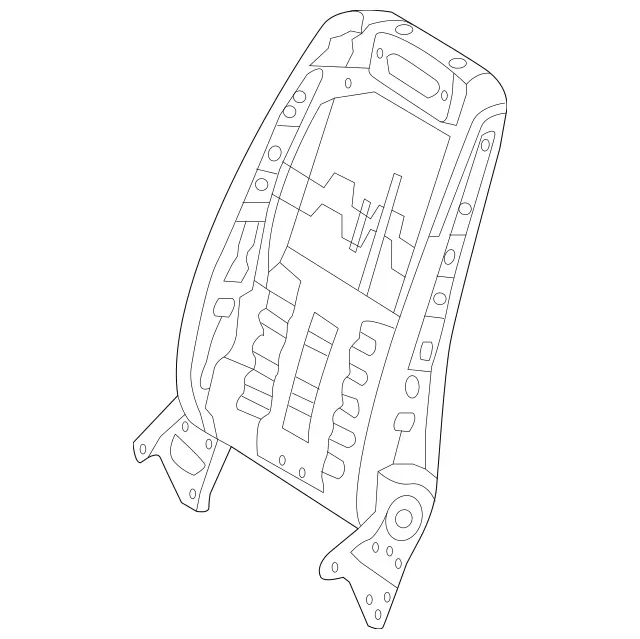 2129101334 - Driver Seat: Backrest Frame for Mercedes-Benz: CLS400, CLS550, CLS63 AMG, CLS63 AMG S, E250, E350, E400, E550, E63 AMG, E63 AMG S, G55 AMG, G550, G550 4x4, G63 AMG, G65 AMG Image image