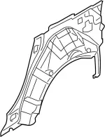 G67111MAMA - Body: Outer Wheelhouse for Infiniti Image