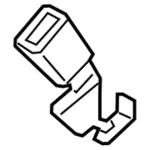 HG9Z5460045AF - : Buckle End for Ford: Fusion | Lincoln: MKZ Image