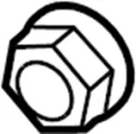 122500751 - : Fan Pulley Nut for Infiniti Image