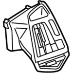 GJ5Z19893GA - Body: Louver for Ford Image